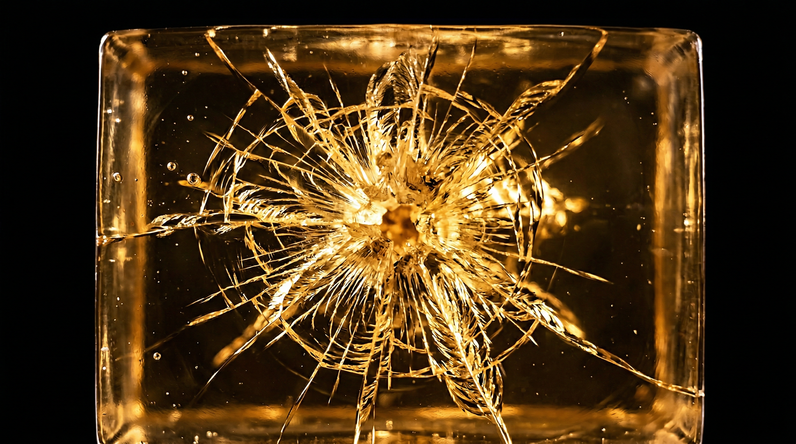 Ballistic gelatin impact test showing LZR-C hemostatic compound distribution